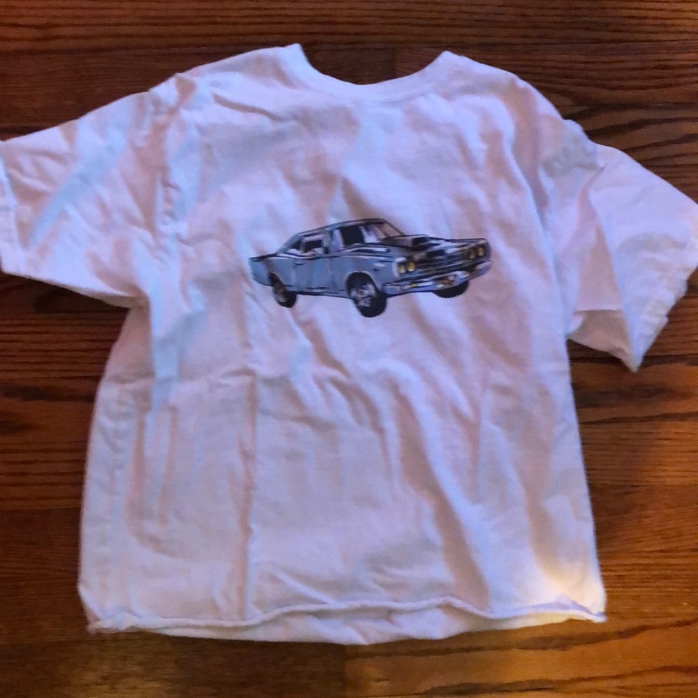blue car brandy t shirt